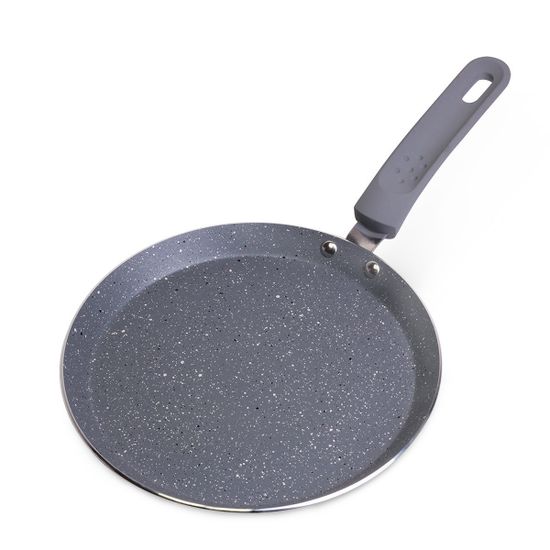 Сковорода блинная 22 см. из алюминия Kamille KM-4205GR (индукция) с мраморным покрытием