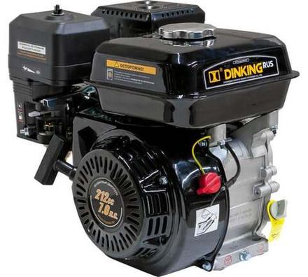 Двигатель DK170F-1-ECO(S) 7 л.с., 20 мм вал, ручной стартер Dinking ДВИ094
