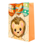 Пакет подарочный "Милые животные" 25,5*33см*10см, 4 вида микс