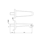 Излив для ванны Jaquar Continental SPJ-CHR-429