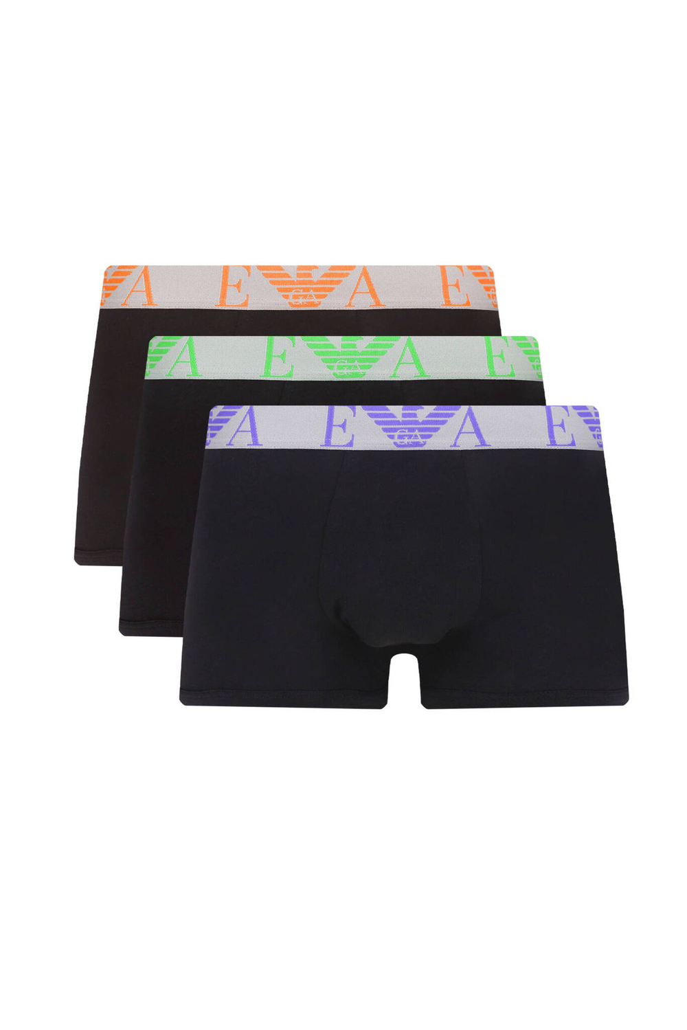 Трусики-боксеры 3шт. Emporio Armani - черный(111357 4R715)