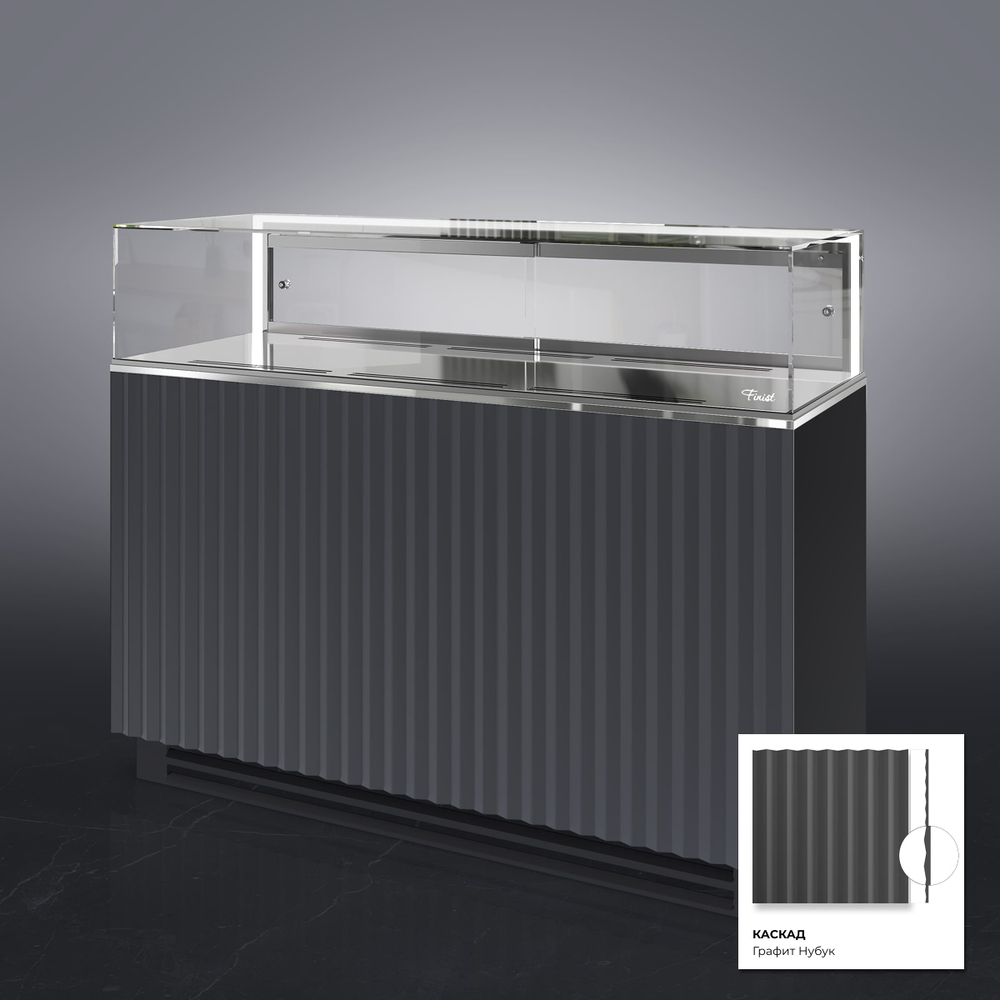 Кондитерская напольная холодильная витрина Finist GLASSIER 58 LUX