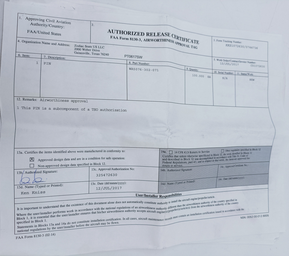 Пин-фиксатор WA5076-302-071