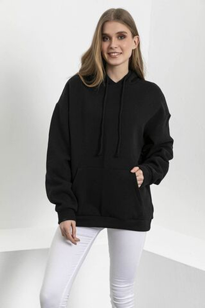 Модная однотонная толстовка с капюшоном SALAS с карманами в виде кенгуру