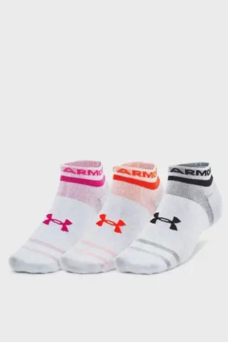 Носки спортивные Under Armour UA Essential Low Cut 3pk-WHT