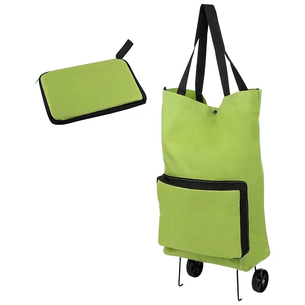 Сумка-тележка складная ATB-01 Лайм, 55,5*39*13 см