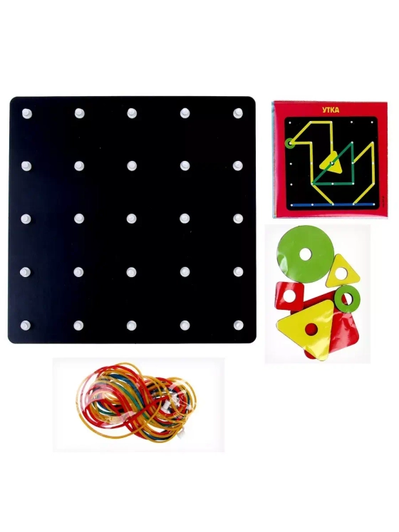 Геоборд с геометрическими фигурами