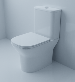 Унитаз напольный Azario Iris 600х380х77,5 безободковый с сиденьем микролифт (AZ 8353)