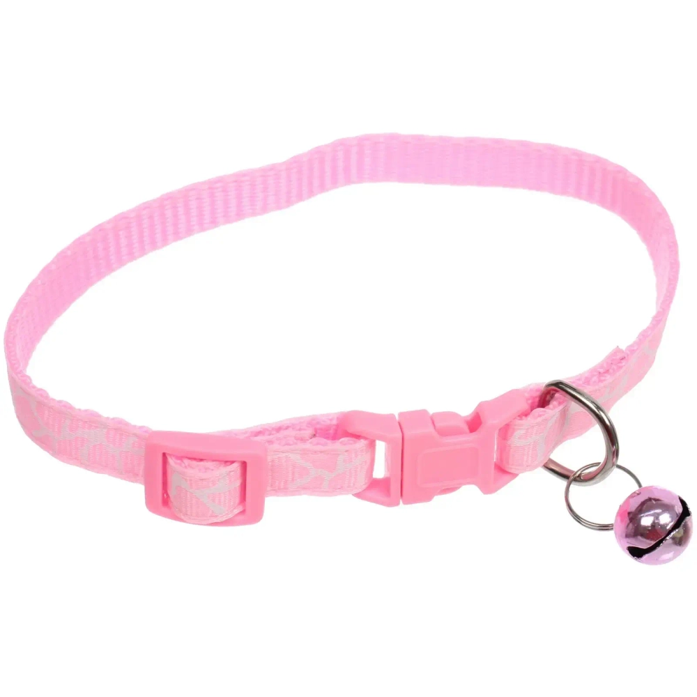 Ошейник с колокольчиком 1*19-32см «Zoo City-Саванна» микс цветов (минивложение 12шт)