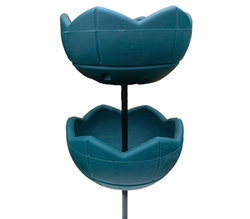 Садовый цветник Гейзер-2 с вазонами 500, цвет зеленый, высота 1050