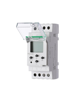 Реле времени астрономическое PCZ-525 24-264В AC/DC 16А 1 переключ. контакт IP20 1 канал монтаж на DIN-рейке F&F EA02.002.005