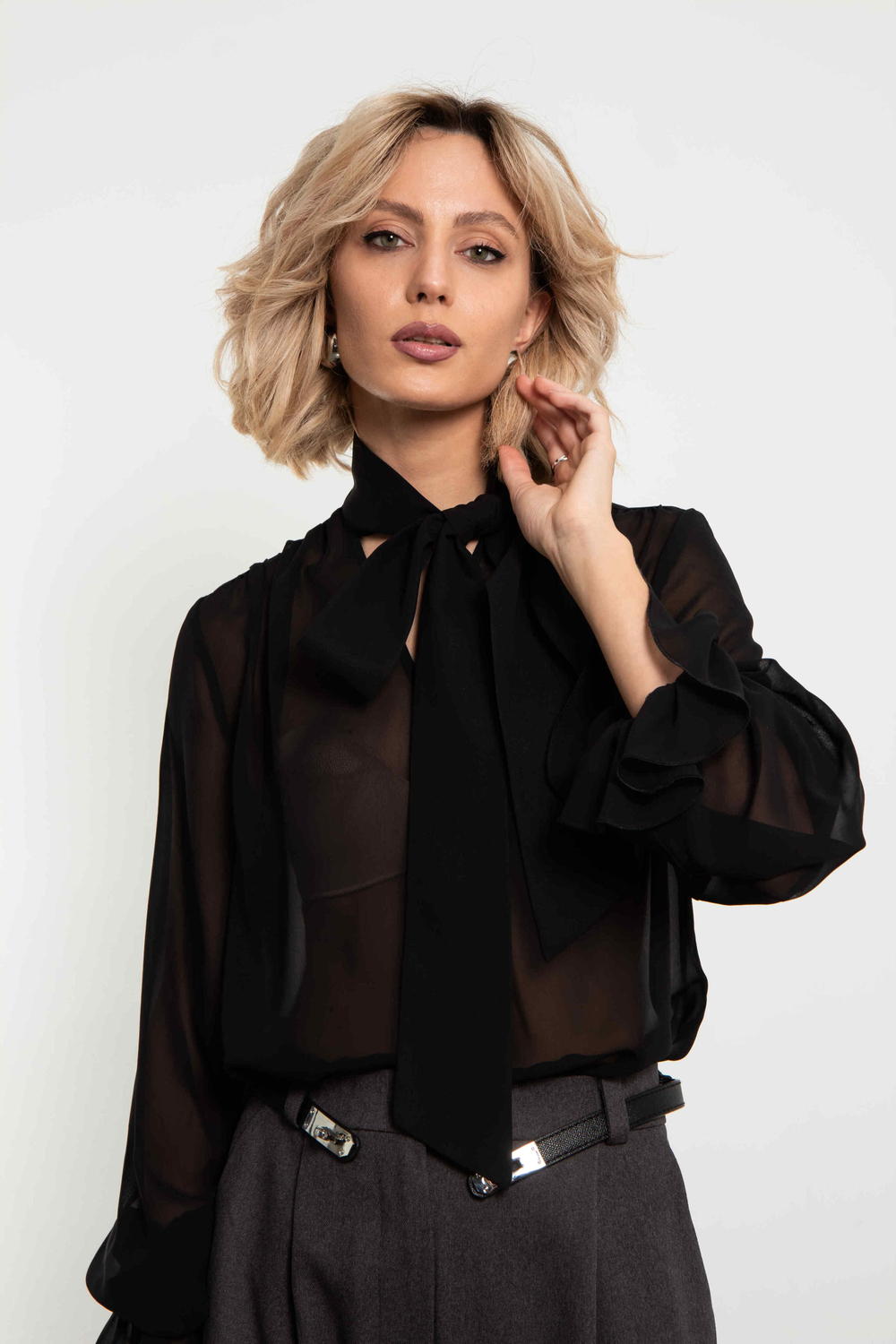 Блуза Элегия (черный)