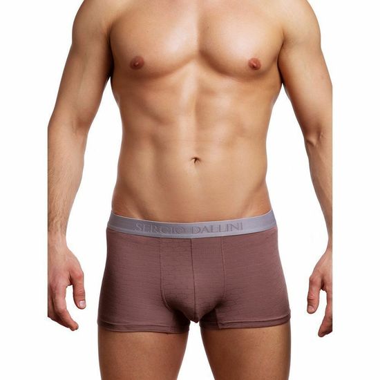 Мужские трусы боксеры коричневые Sergio Dallini SG2304-1