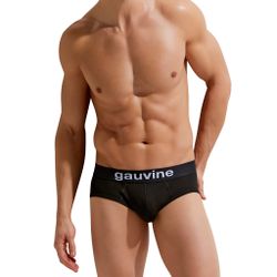 Мужские трусы брифы черные GAUVINE 2006