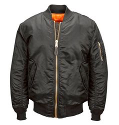 Куртка Бомбер - MA-1 Flight Jacket (черная - black)