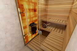 Электрическая печь SAWO NORDEX MINI NRMN-23NB-Z (2,3 кВт, встроенный пульт, внутри оцинковка, снаружи нержавейка)