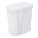 Контейнер для мусора с плавающей крышкой "velvet" 1,9л 160х100х172мм (белый)