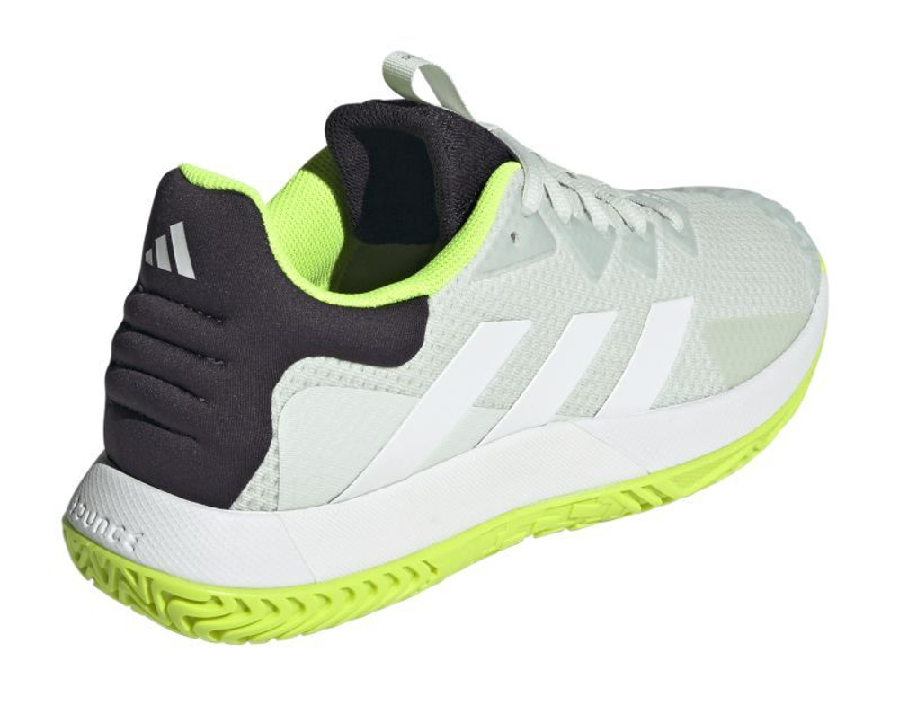 Мужские кроссовки теннисные Adidas SoleMatch Control M - crystal jade/cloud white/lucid lemon