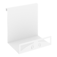 Навесной лоток для бумаг вертикальный широкий MAN-23.T-30 Металл Белый 230*190*250