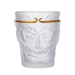 Чашка 240 мл чайно-кофейная без ручки матовая Monkey King Barista d 7,3 см h9 см стекло Barbossa [1]