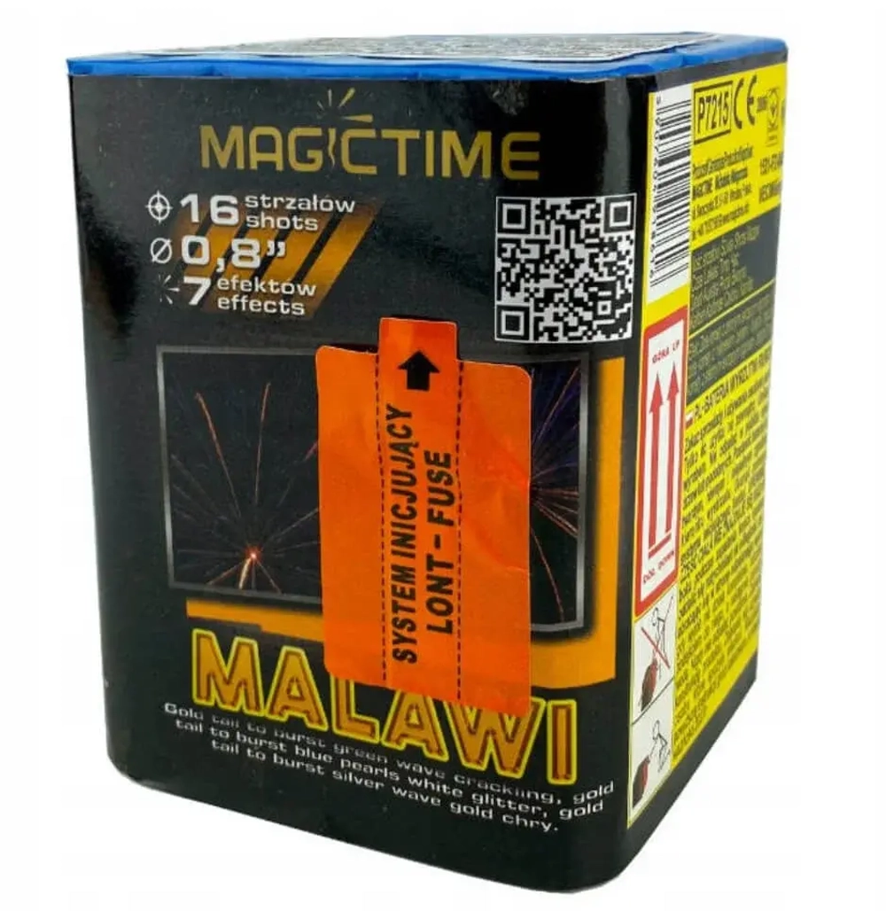 Батарея салютов MALAWI (P7215) от Magictime, 16 залпов, 20 мм