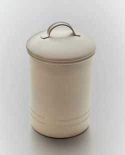 Zara Home Коробка для хранения из металла, цвет кремовый, 20 см