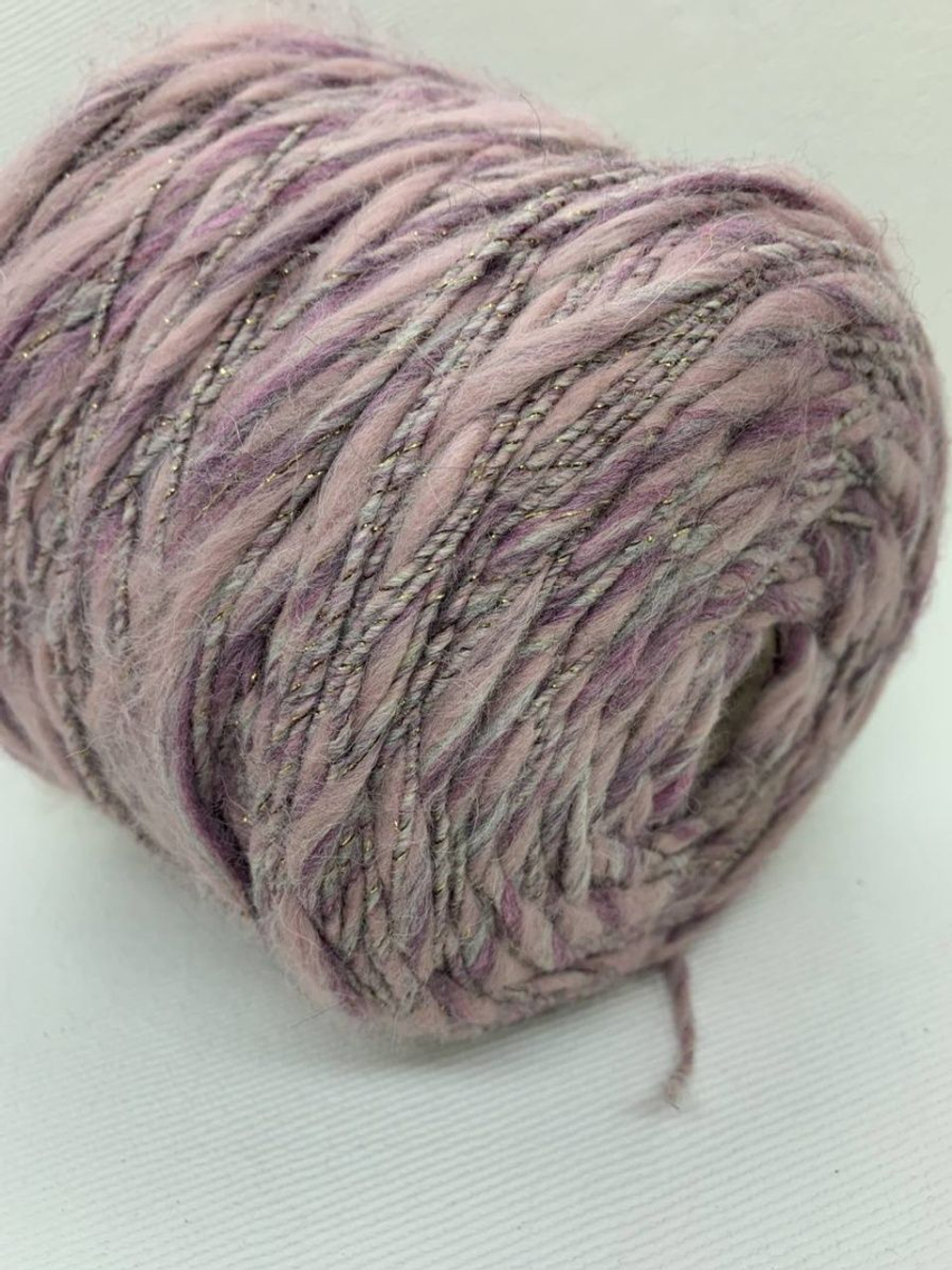Пряжа текстильная для вязания серо-голубая №133