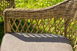 "Эспрессо-150 S" обеденная группа плетеная, цвет соломенный