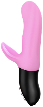 Нежно-розовый пульсатор с клиторальным лепестком Bi Stronic Fusion - 21,5 см. (Цвет: нежно-розовый)