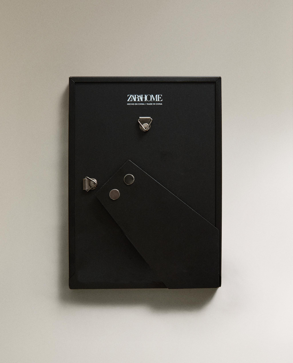 Zara Home Фоторамка из нержавеющей стали, цвет чёрный, 15.5 см