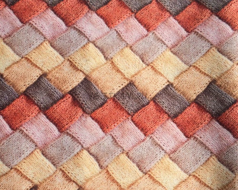 Вязанка с красным