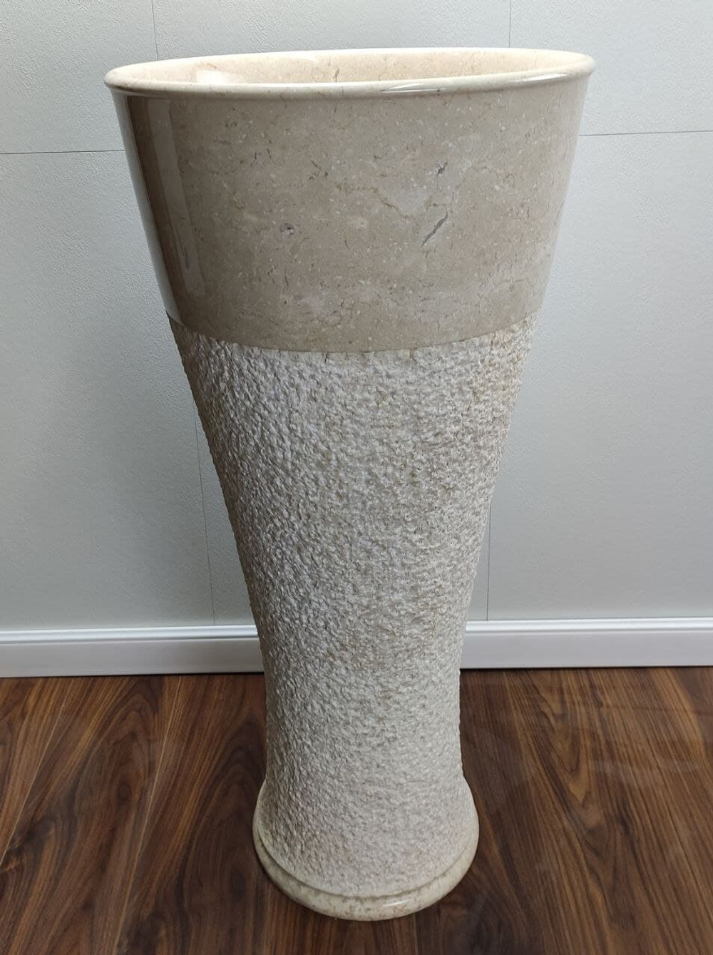 Раковина напольная из мрамора Pedestal Cream/Cream MN-6402