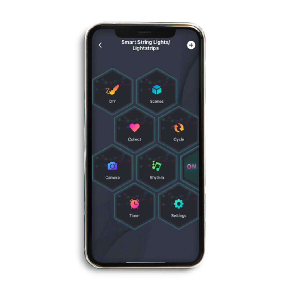 Светодиодная новогодняя гирлянда ЭРА ERASG -01 умная нить RGB 10 м управление через мобильное приложение | Гирлянды