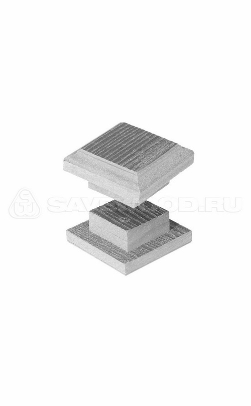 Крышка малая для заборов и ограждений из ДПК Пепельный