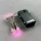 Светодиодная гирлянда 10 м., 3 батарейки типа D 4.5V, 100 LED ламп светло розового цвета, таймер, прозрачный провод, LTC (EST100-4W10-8BP)