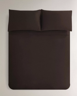 ZARA HOME (300 НИТЕЙ) ПОДОДЕЯЛЬНИК ИЗ САТИНА, КОРИЧНЕВЫЙ