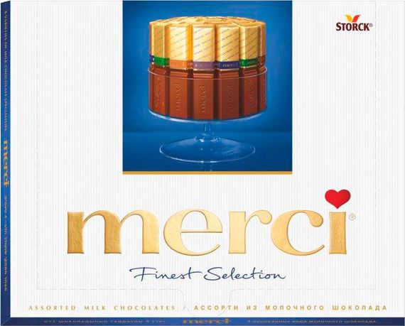 Şokolad \ Шоколад \ Chocolate Merci Finest Selection Молочный 250 г