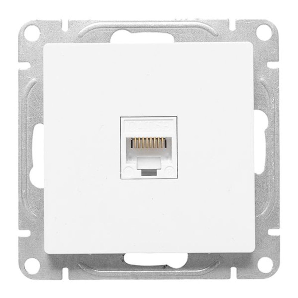 Механизм розетки RJ45 (cat6), белый Эпика EKF