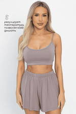 Кроп-топ Шелк вискозы (латте) Б14506-52М LT Collection