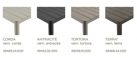 Стол пластиковый раздвижной Nardi Tevere 147, терра