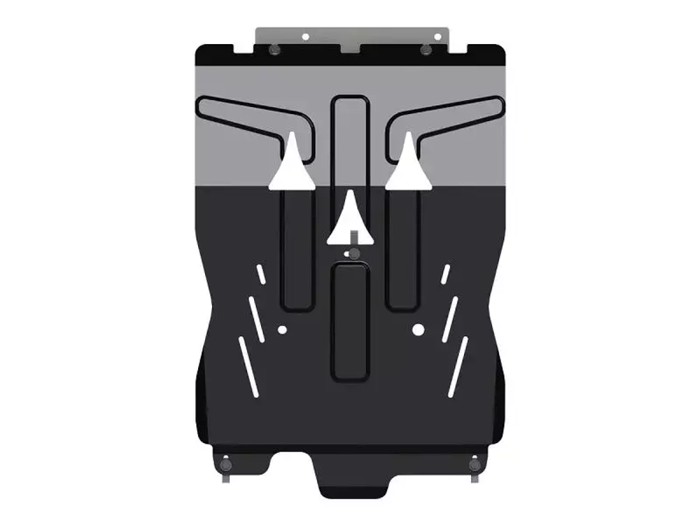 Защита картера и КПП Sheriff для Audi A4 III (B7) 2004-2009 арт.02.4080