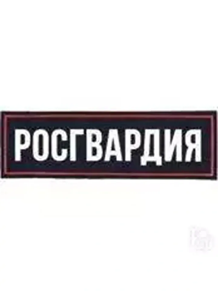Нашивка на грудь Росгвардия пластизоль