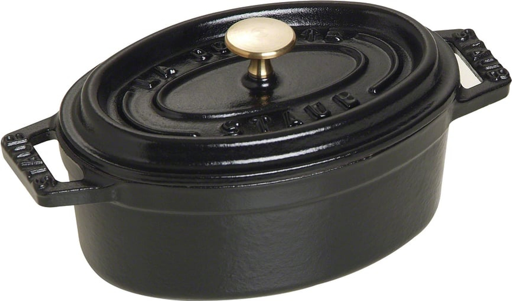 Кастрюля Staub Mini Cocotte, 0,3 л, 11 см, чугун, антипригарное покрытие, чёрная