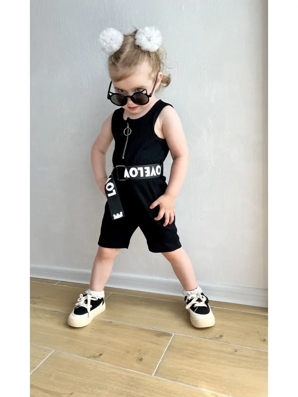 Комбинезон летний в рубчик