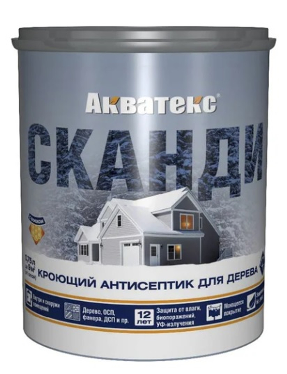 Акватекс Сканди 0,75л графит RAL7024