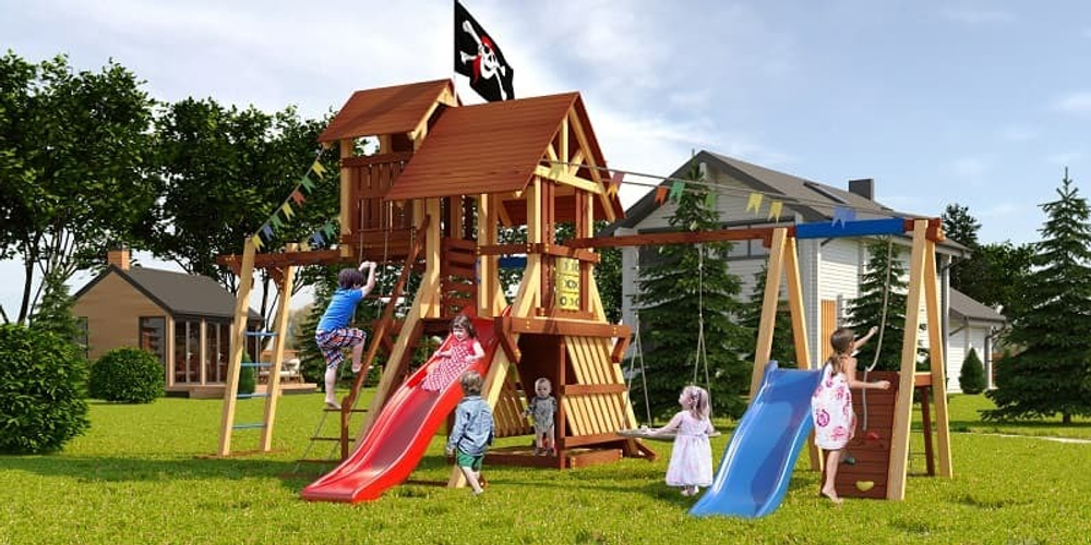 Деревянный игровой комплекс Савушка Lux - 11