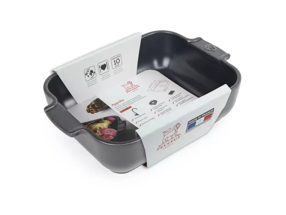 Peugeot - Блюдо Appolia керамическое 25x17см графит / артикул   60107  / GTIN 4006950060107