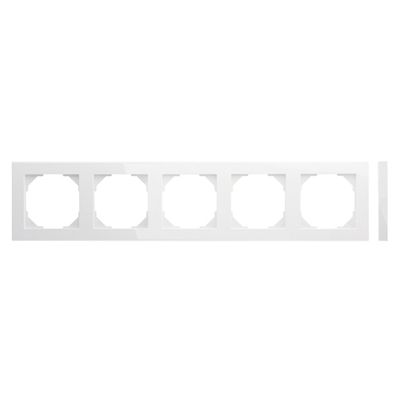 Рамки 5 постовые Slim LIREGUS EPSILON K14-145-05.E/B белые