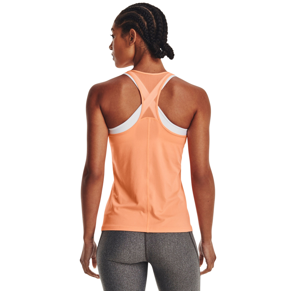 Женская теннисная майка Under Armour Heatgear Racer Tank Top Women - Orange