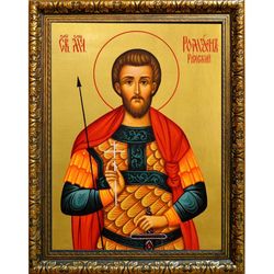 Роман Римский мученик. Икона на холсте.